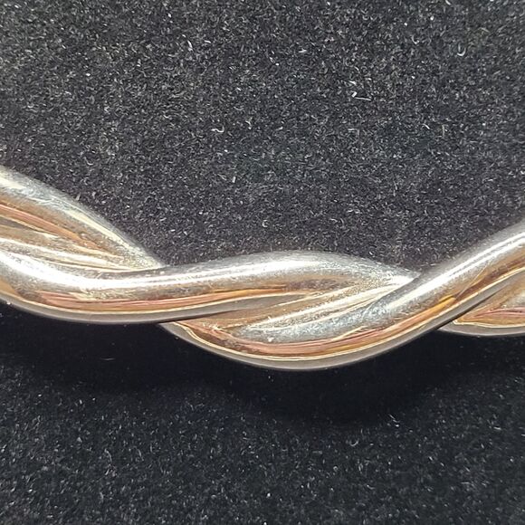 Silver Twist Pendant on Snake Chain Necklace Badass Biker - Picture 3 of 6